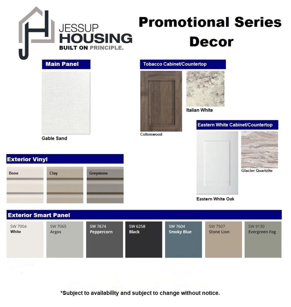 Jessup Housing Factory Select Decor Sheet