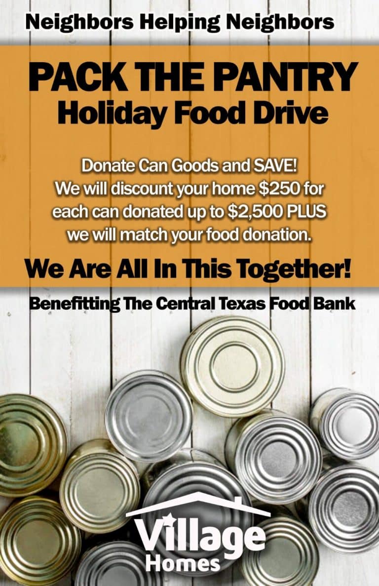 a flyer for a holiday food drive